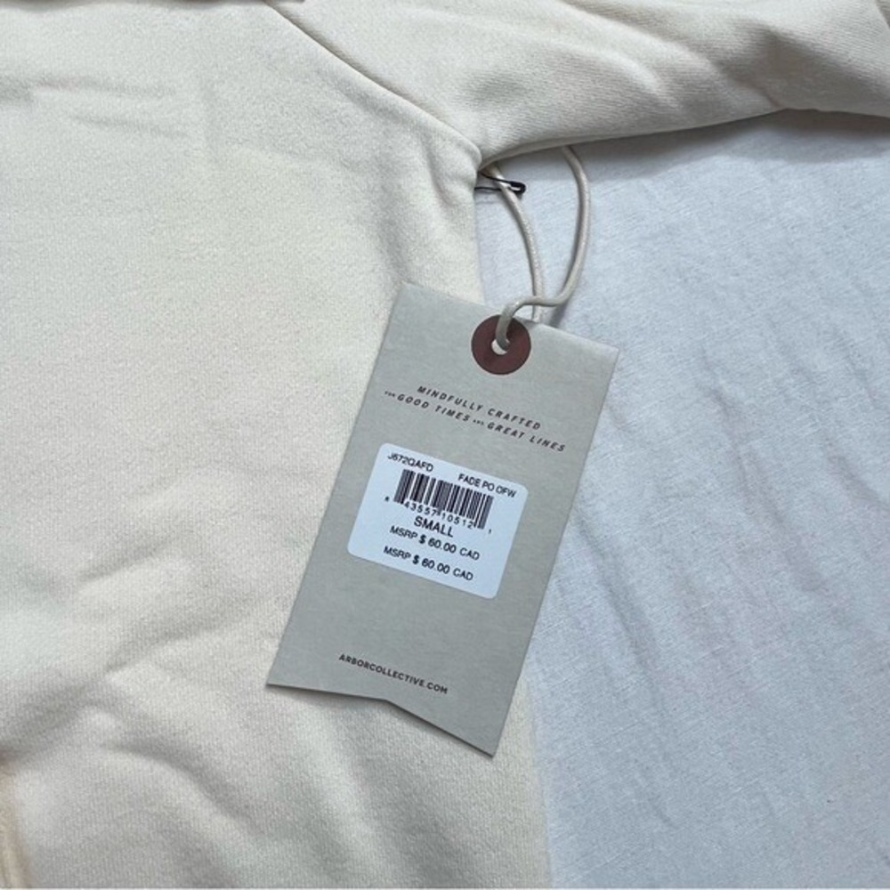 NWT Arbor Organic Cotton Spellout Graphic‎ Hoodie Sz Small Skater - Picture 7 of 10